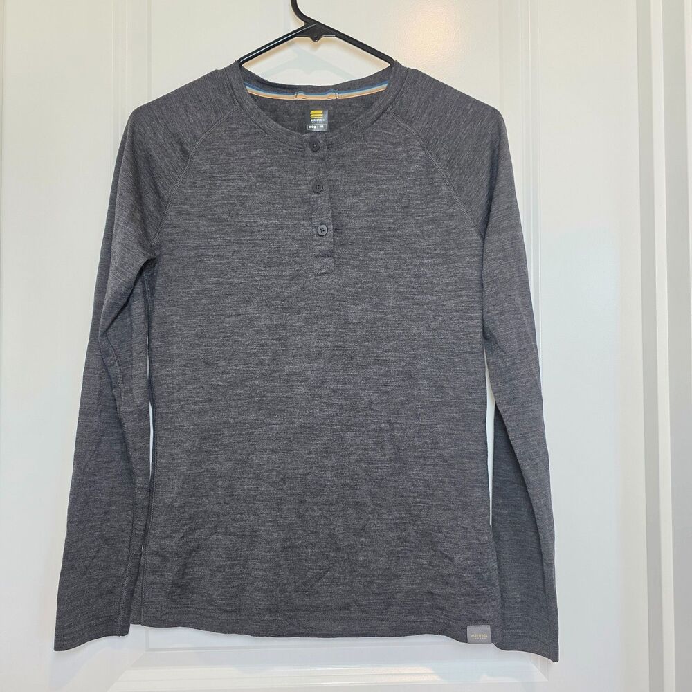 Meriwool Base Layer Long Sleeve Tee M 190g Superfine Merino Wool Hiking Outdoors